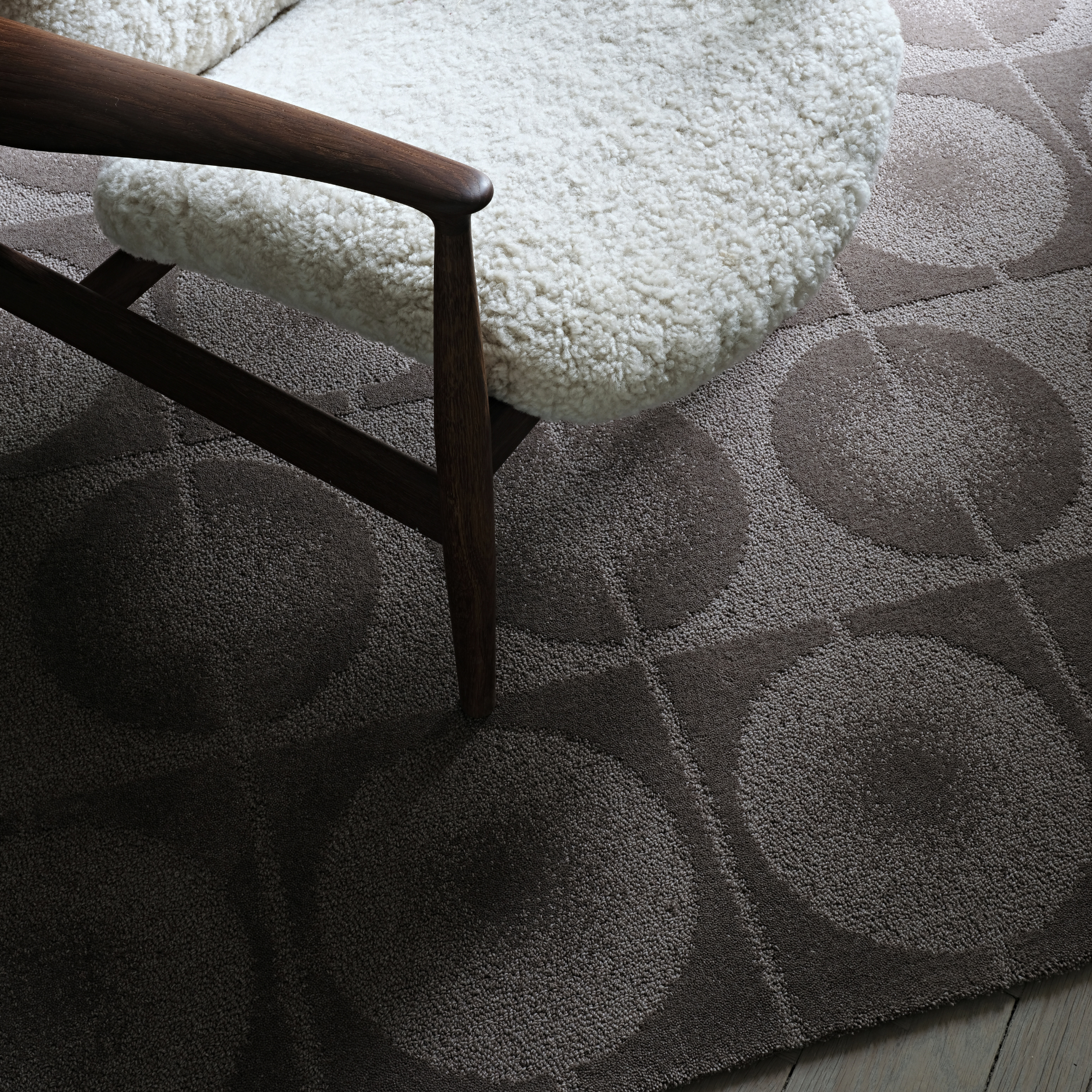 The Undyed Circle Rug
