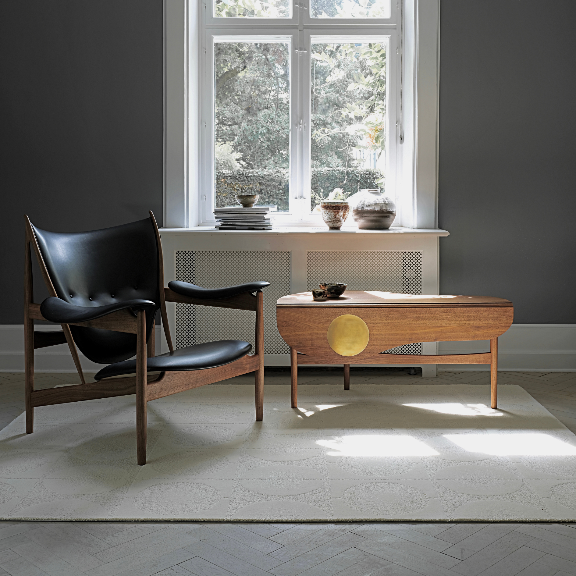 The Undyed Circle Rug