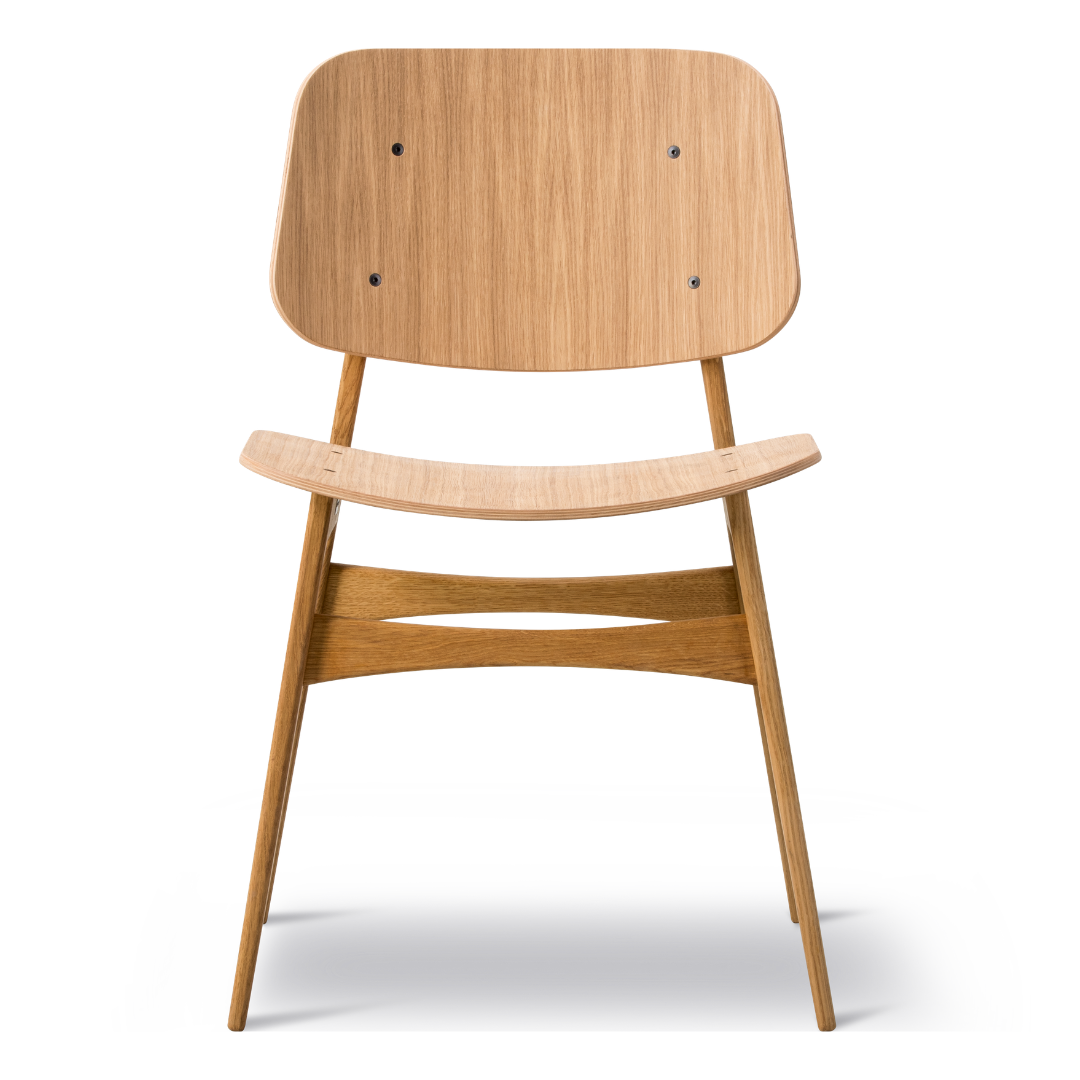Søborg Wood Base Chair Wooden Seat