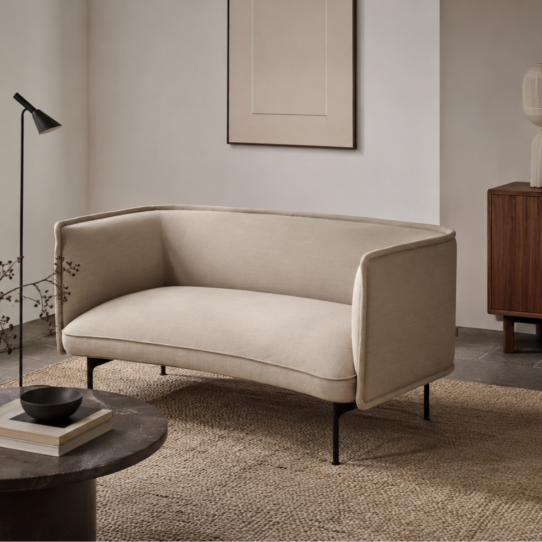 Save 50% - Ex Display Lilin Sofa Curved - 2 Seater