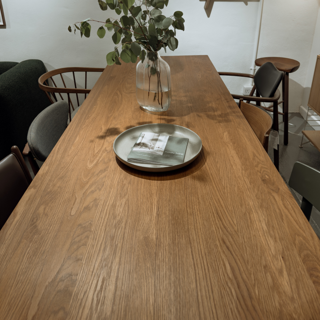 SAVE 30% Ex-Display Smoked Oak Sibast Dining Table