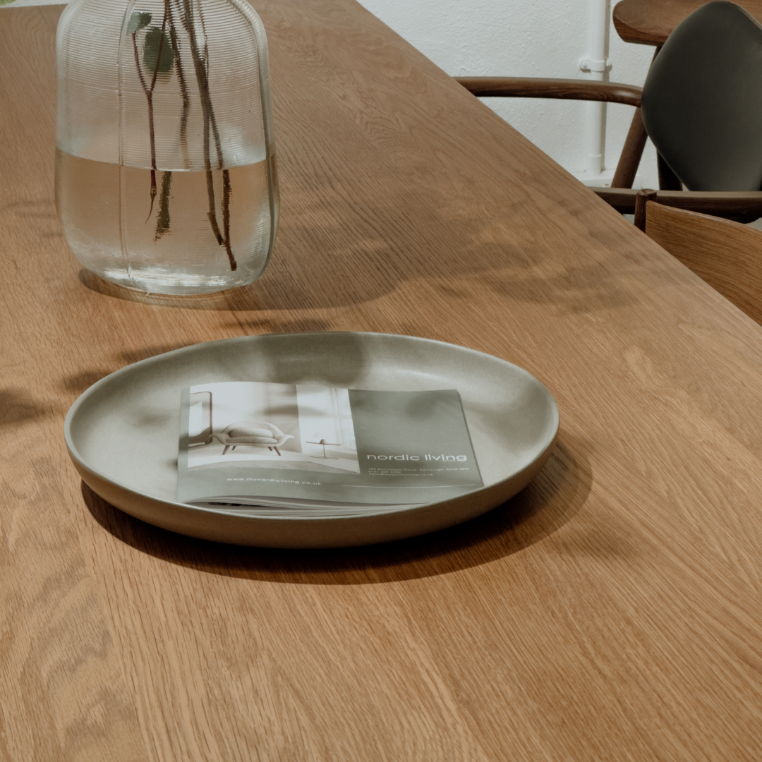 SAVE 30% Ex-Display Smoked Oak Sibast Dining Table