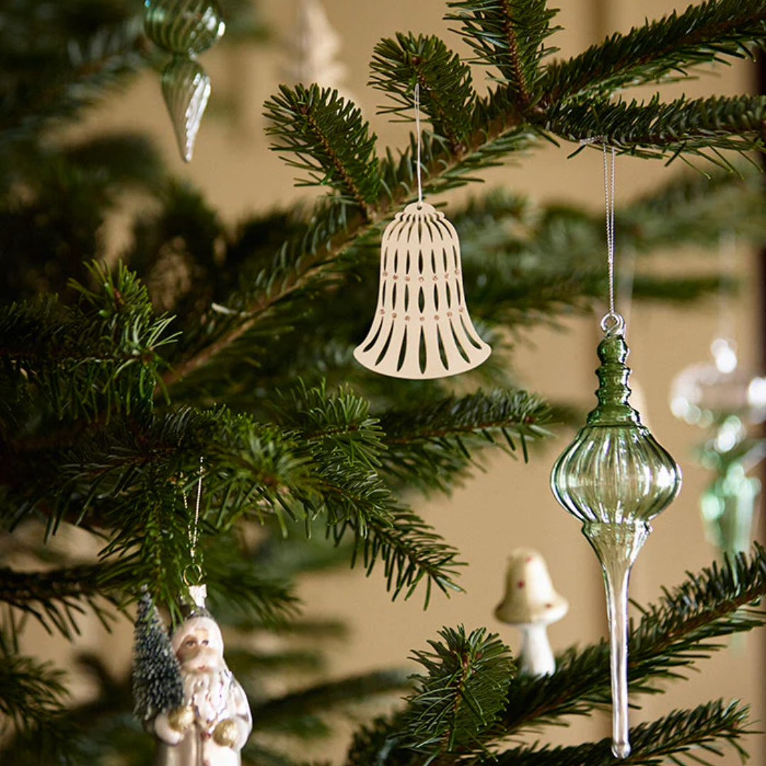 Paper Bells 8 CM Set of 3 Off White