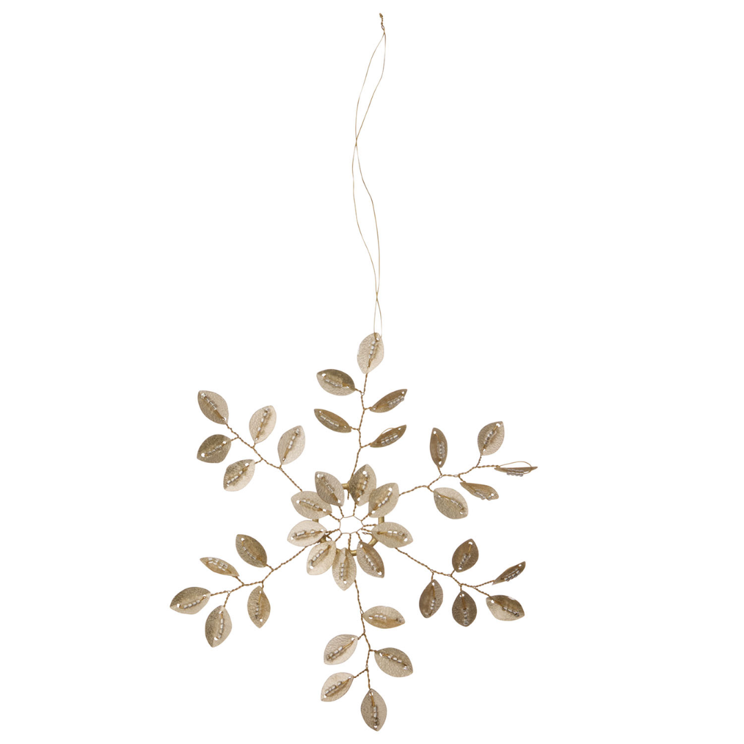 Beaded Star Champagne Ornament