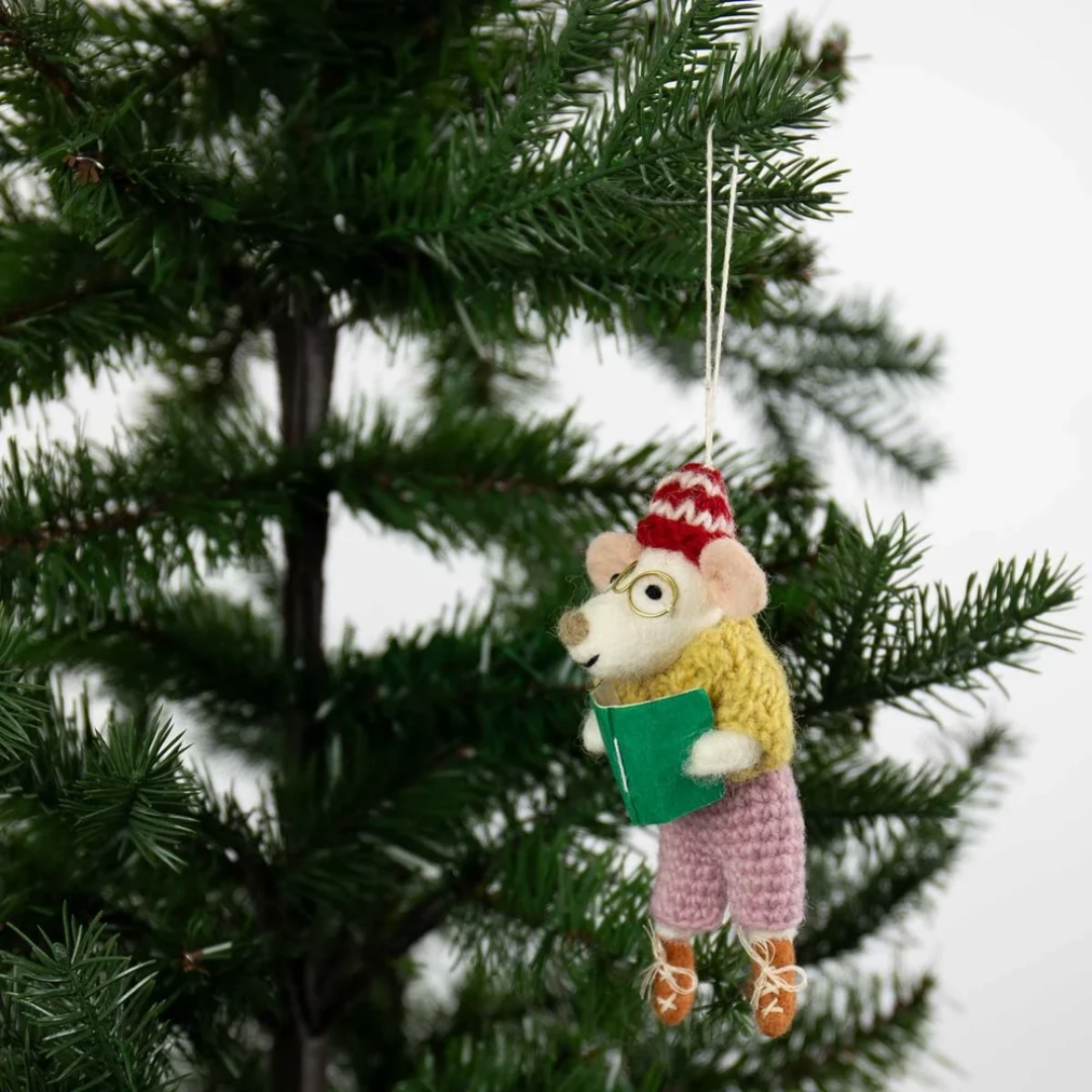 Reading Teacher Christmas ornament