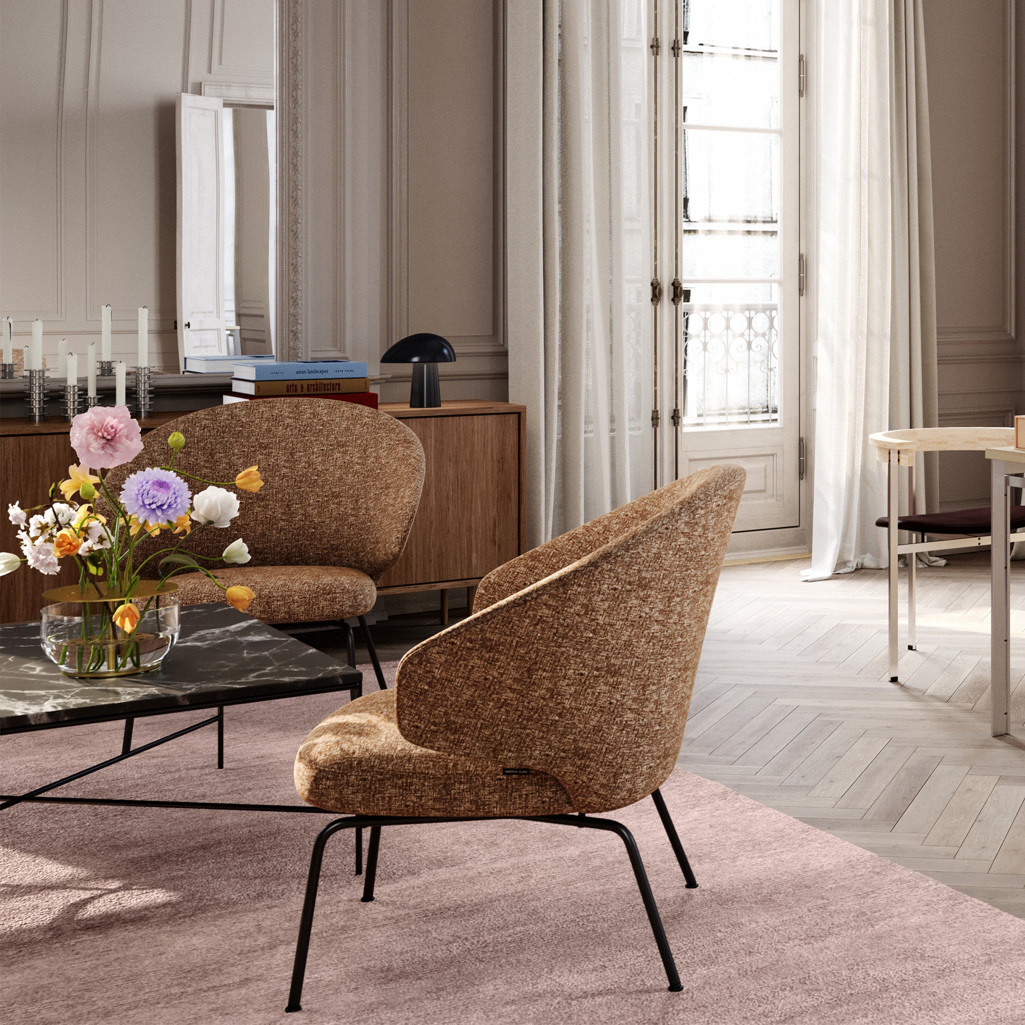 Let Lounge Chair Metal Base